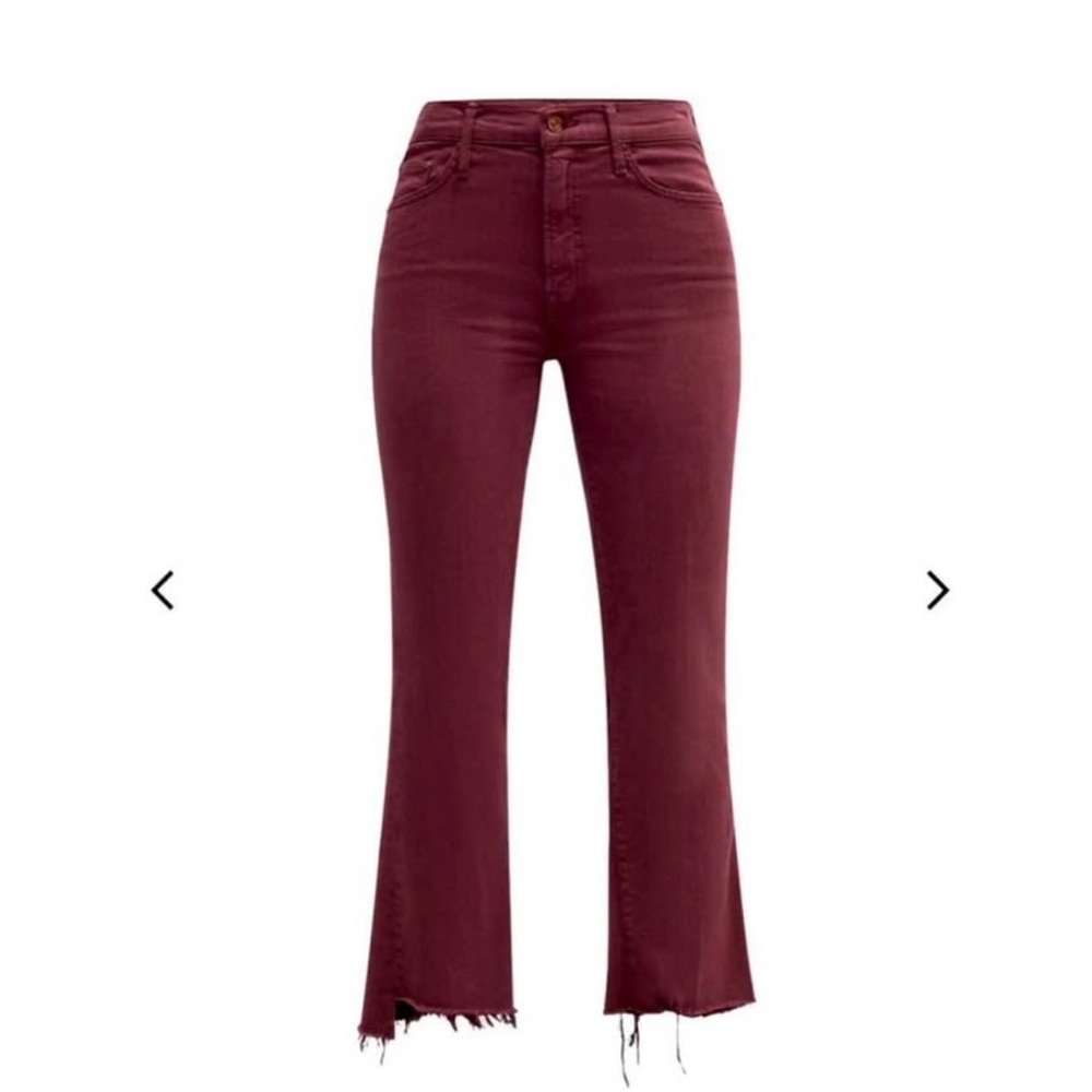 MOTHER the weekender fray Burgundy